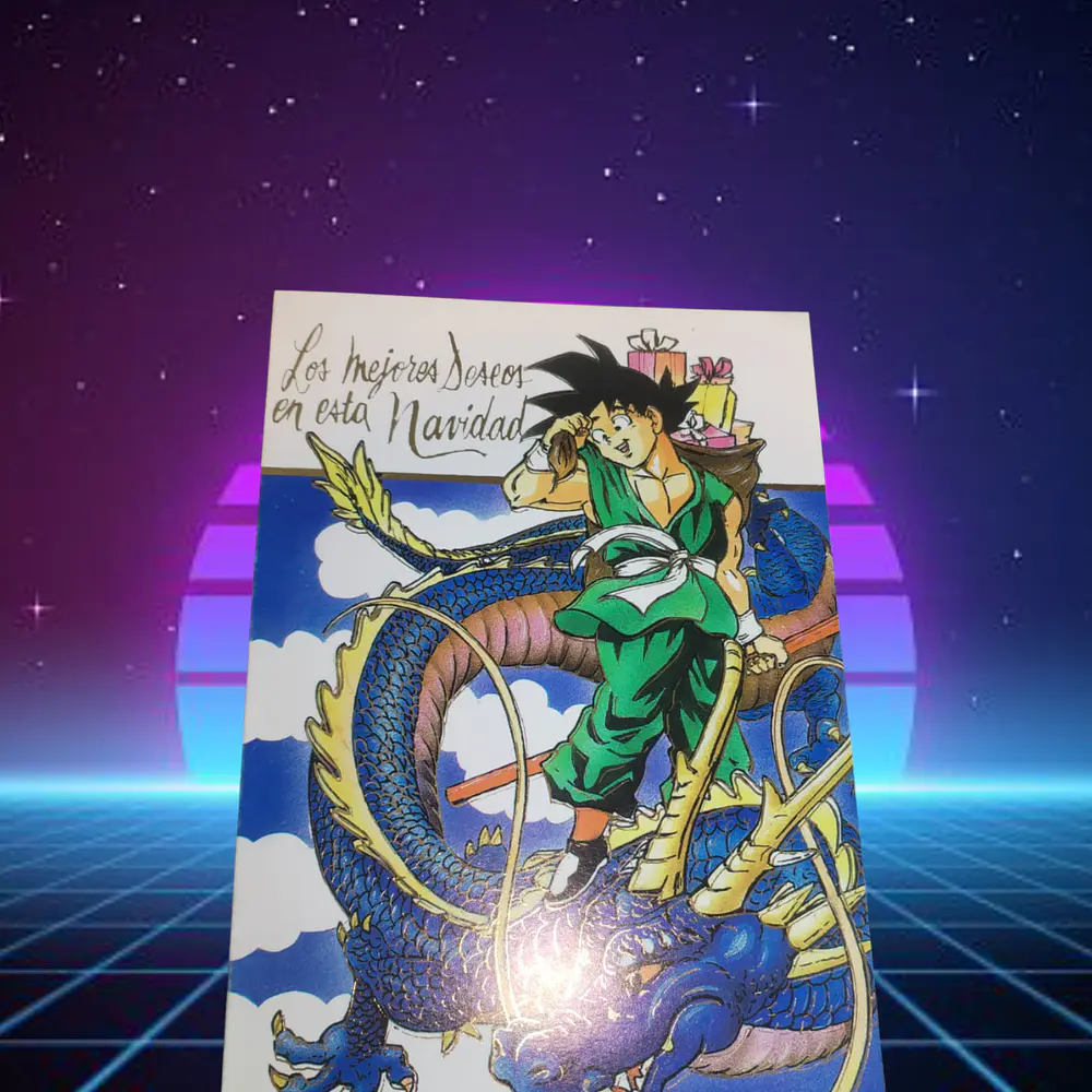 [8] Dragon Ball Z Tarjeta Navideña Original 1999 TOEI animation Hecha en chile  1