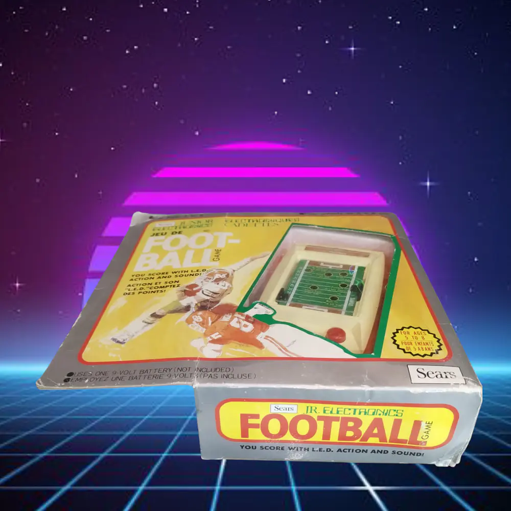 Football handheld Led Sears ochentero nuevo en su caja original  2