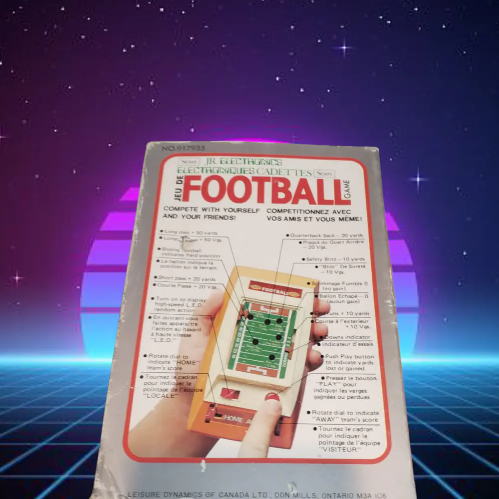 Football handheld Led Sears ochentero nuevo en su caja original  3