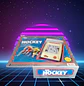 Hockey handheld Led Sears ochentero nuevo en su caja original  - Miniatura 2