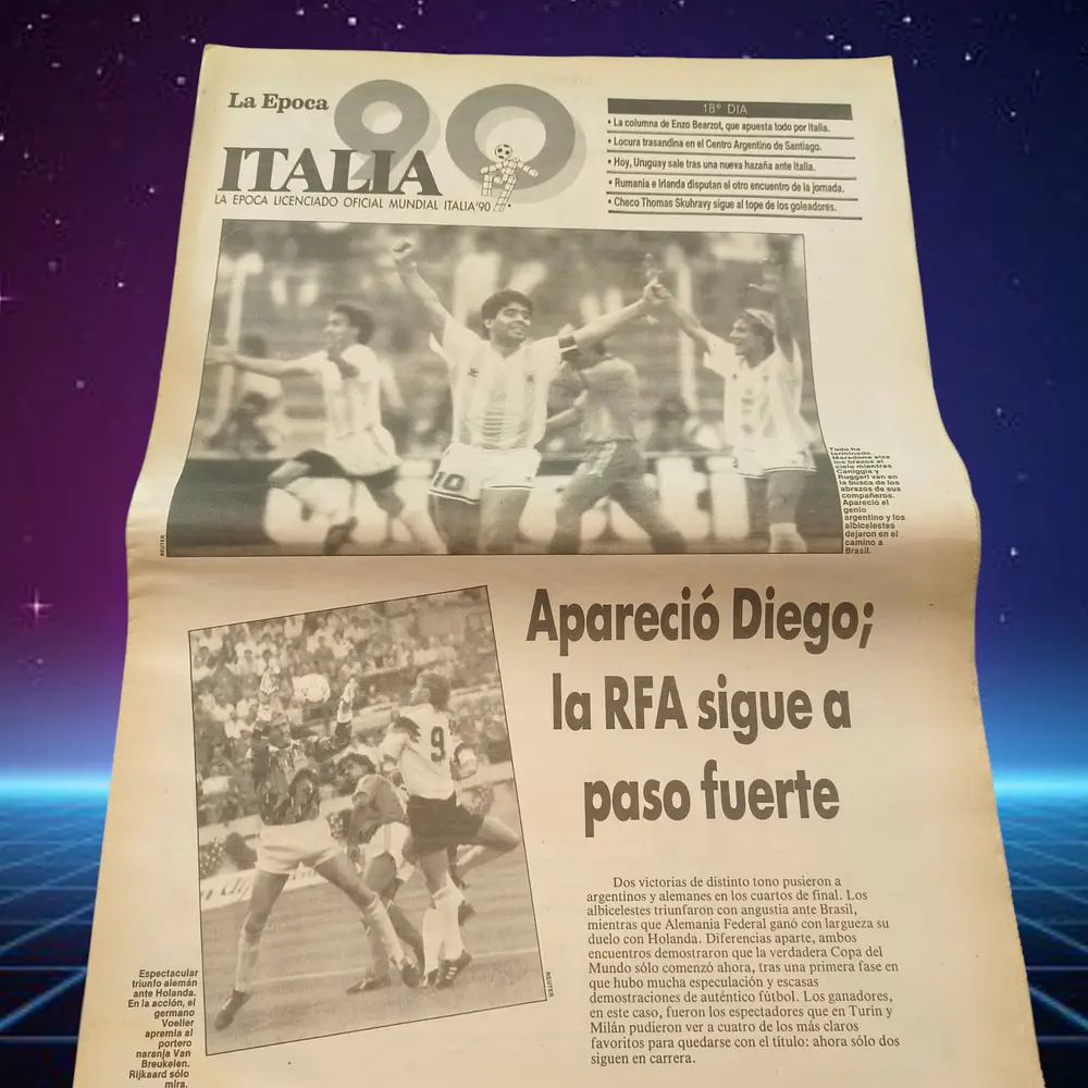 Italia 90 Suplemento Diario La epoca Dia 18