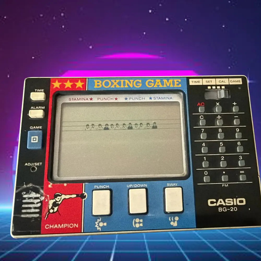 Casio BG - 20 (calculadora con juego de Boxeo) sin tapa de pilas 2