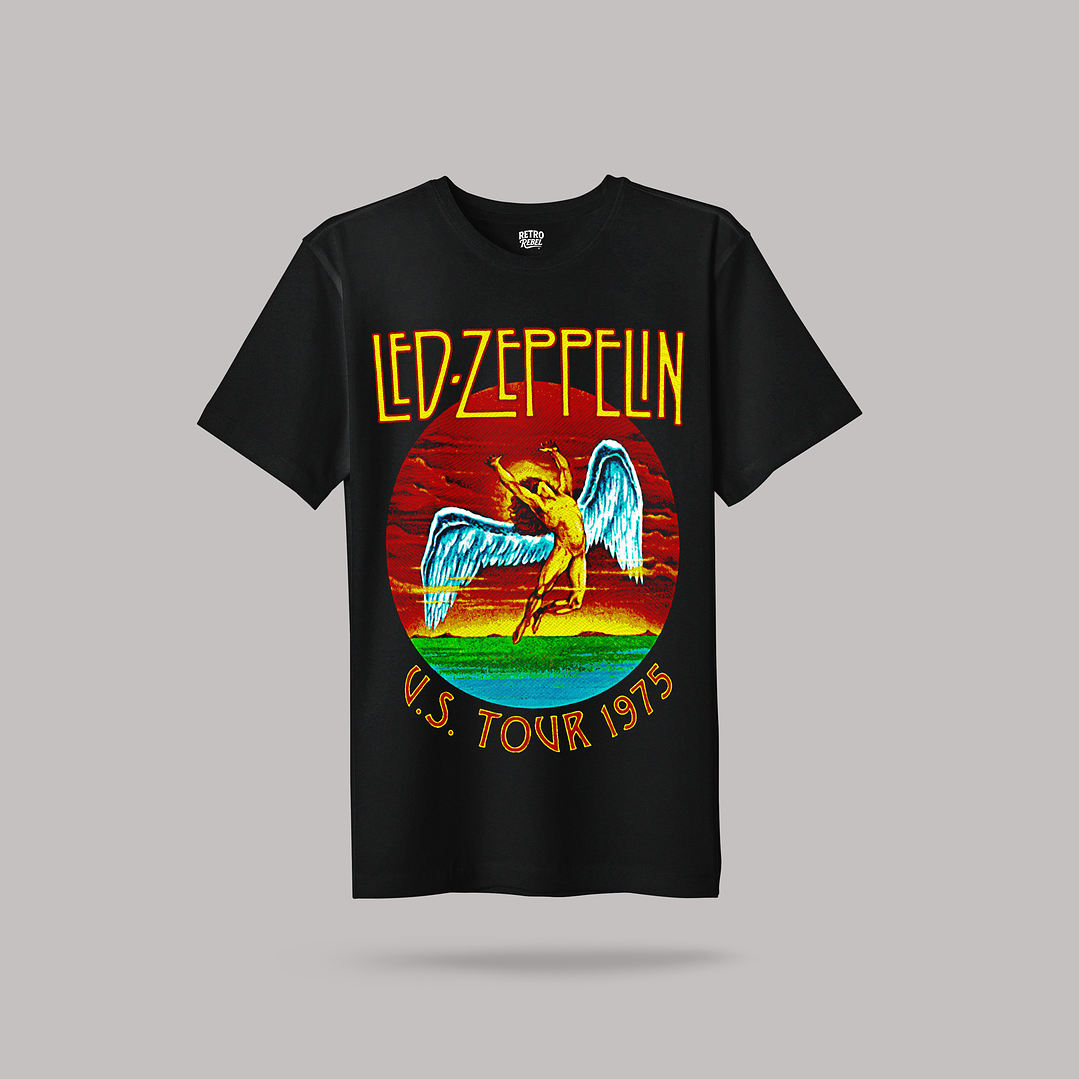 Polera Led Zepellin Us Tour 1975 1