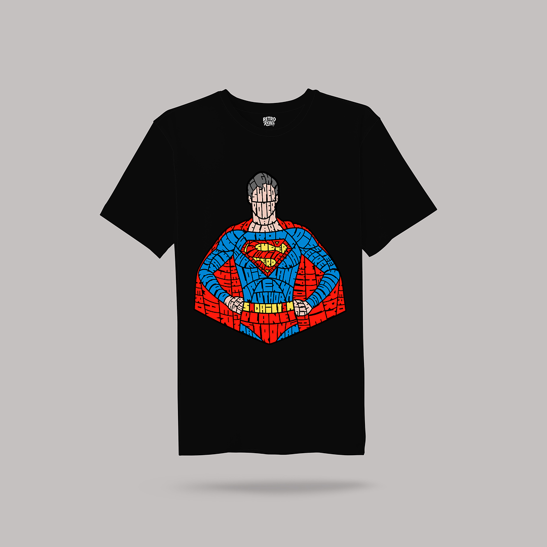 Polera Superman Caligrama 2
