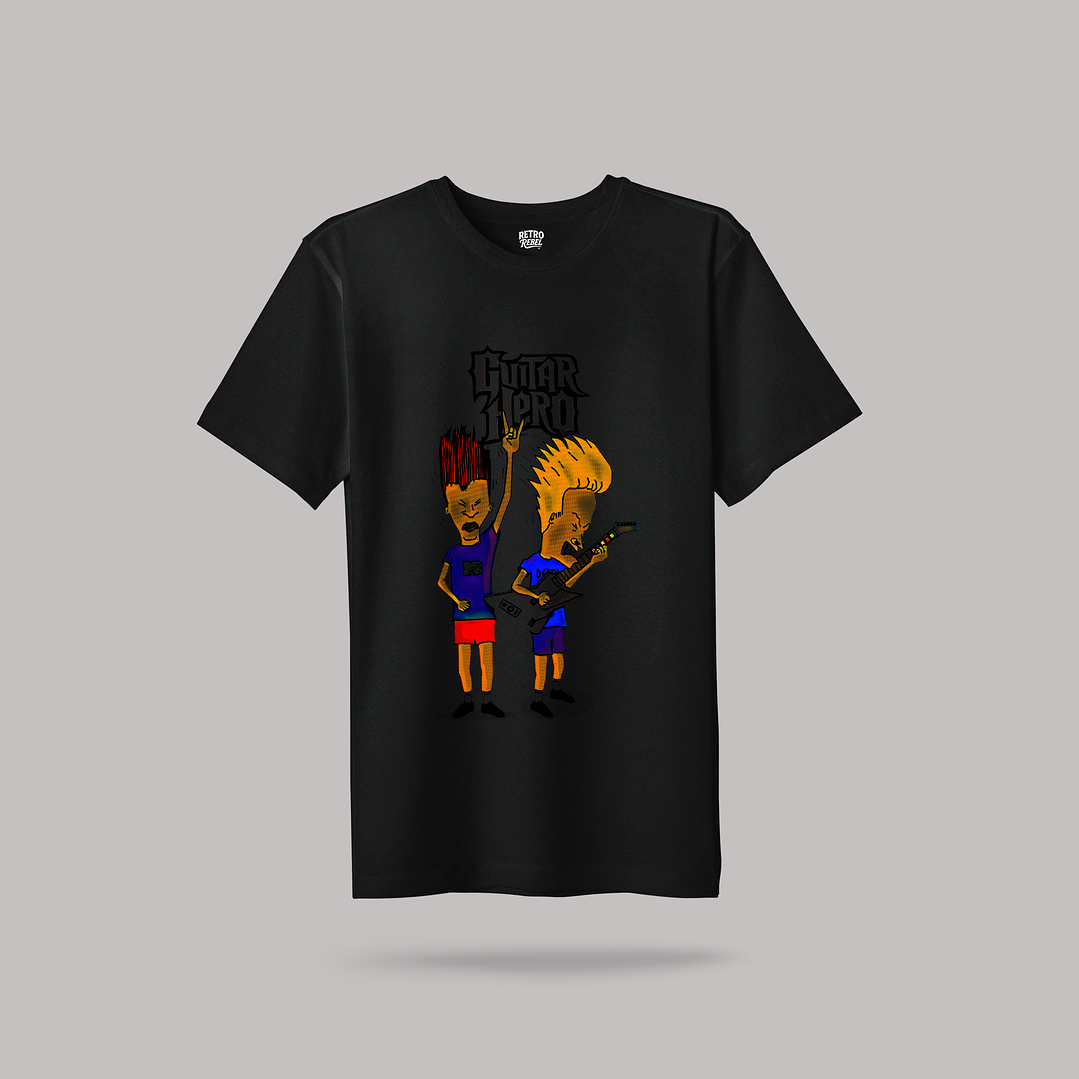 Polera Beavis & Butt-Head Guitar Hero 1