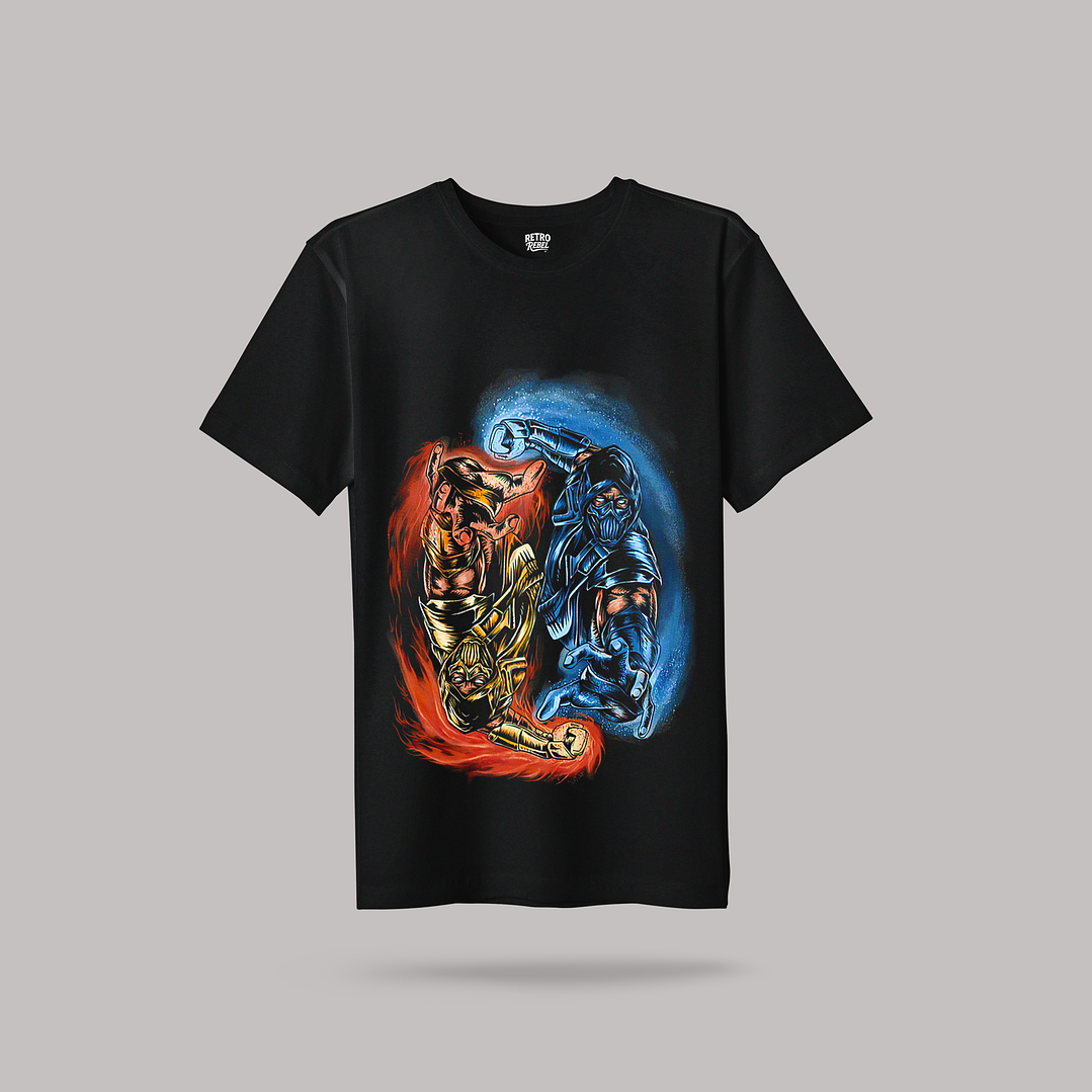 Polera Scorpion y Sub Zero 1