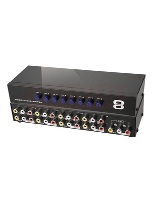 Switch Splitter Rca 8 Entradas 1 Salida (envio Gratis)
