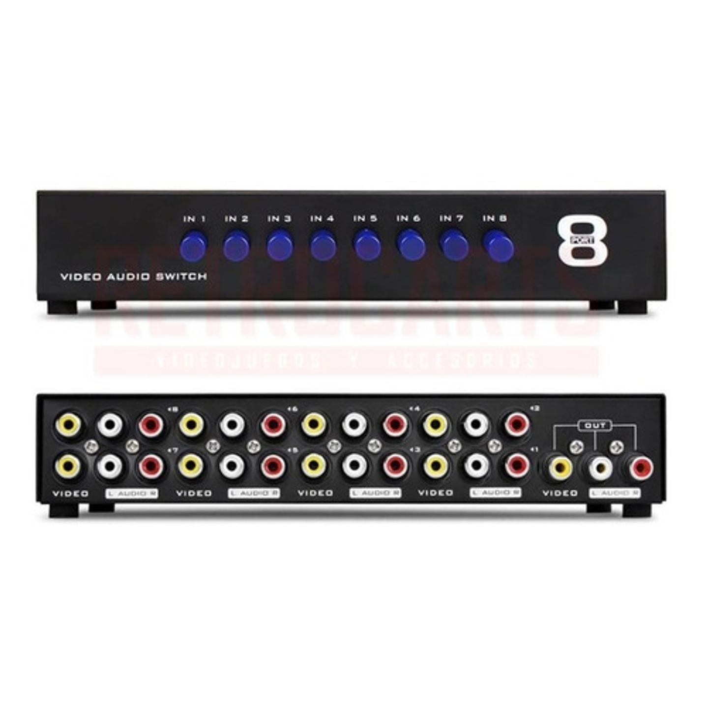 Switch Splitter Rca 8 Entradas 1 Salida (envio Gratis) 2