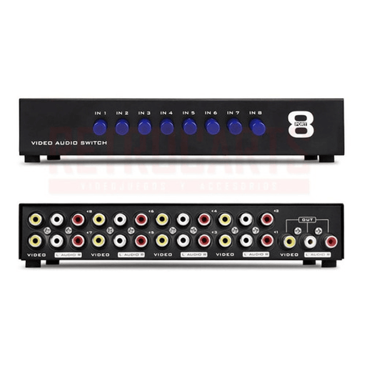 Switch Splitter Rca 8 Entradas 1 Salida (envio Gratis) 2