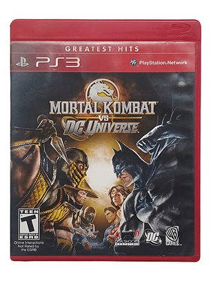 Mortal Kombat Vs Dc Universe Playstation Ps3