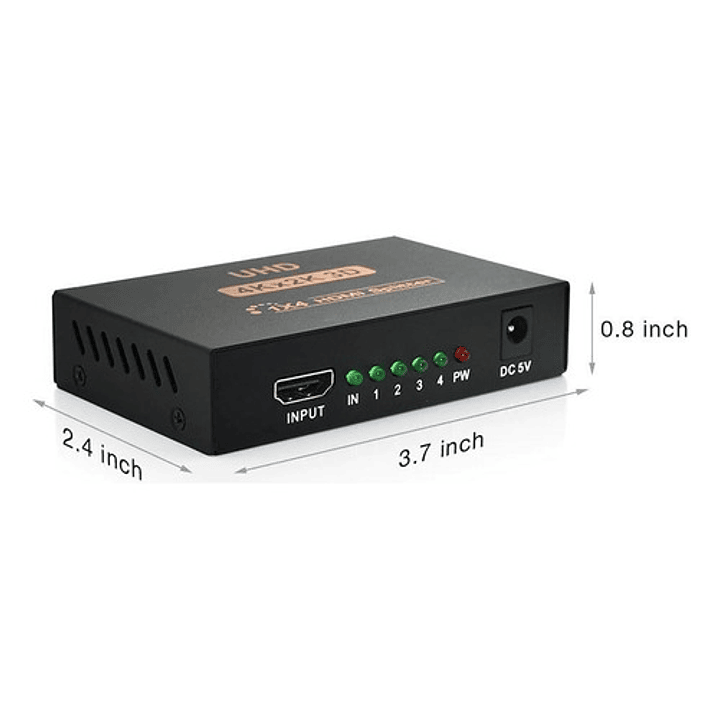 Splitter Hdmi 1 Entradas 4 Salida 2