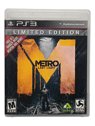Metro Last Light Limited Edition Ps3