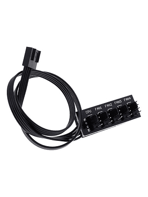 Adaptador Hub Multiples Ventiladores 4 Pines Gabinete Cpu