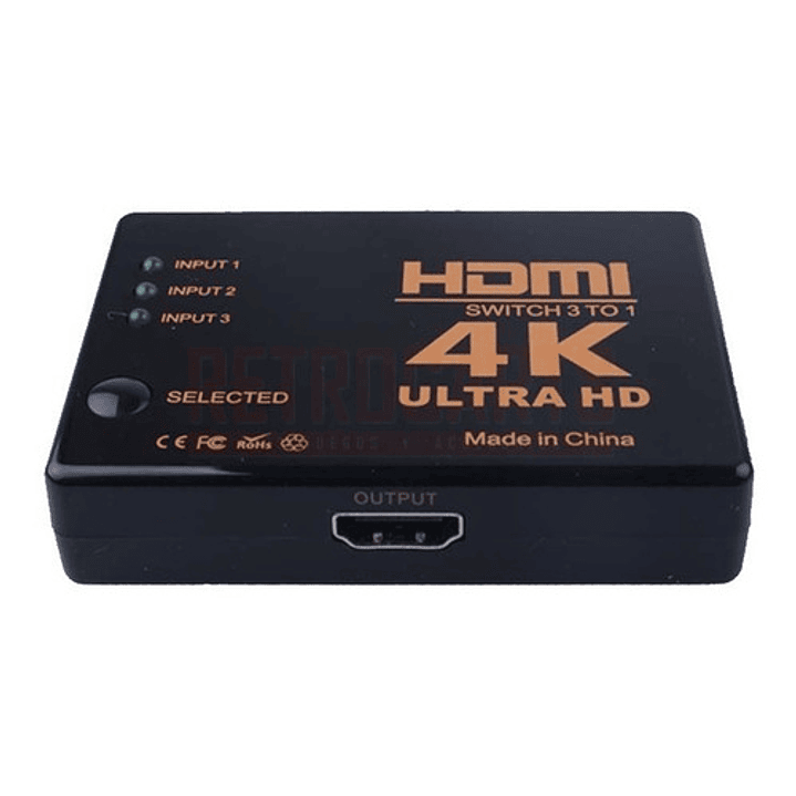 Splitter Hdmi 4k 3 Entradas A 1 Salida (sin Alimentación) 3