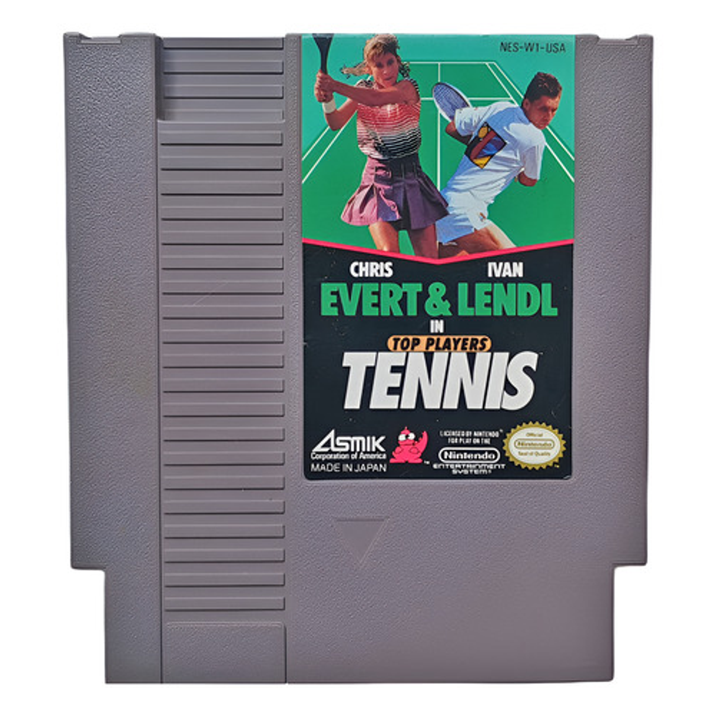 Chris Evert & Ivan Lendl In Top Players Tennis Nintendo Nes 1