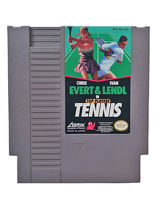 Chris Evert & Ivan Lendl In Top Players Tennis Nintendo Nes
