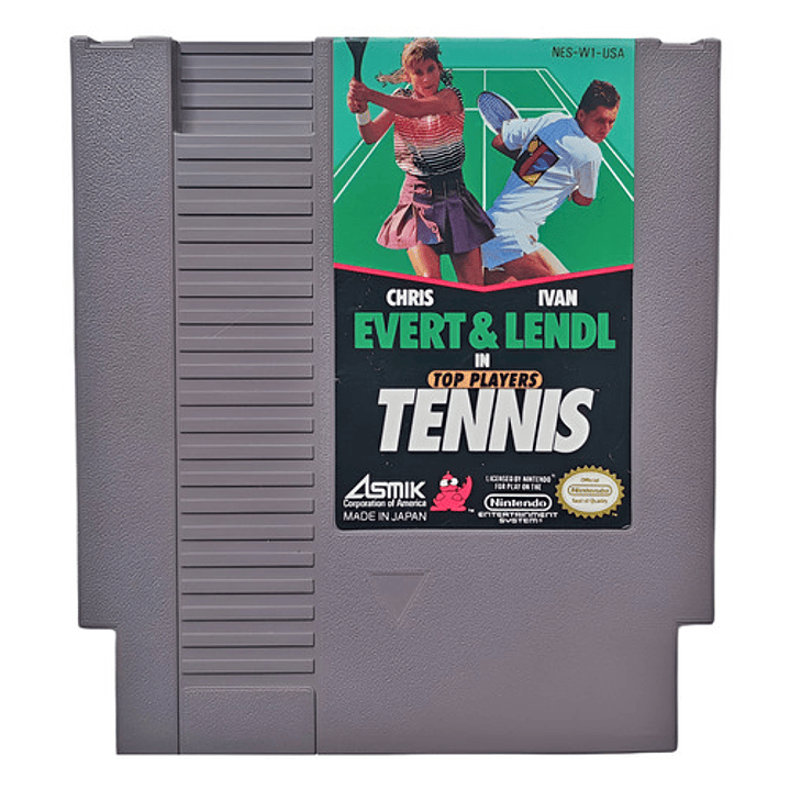 Chris Evert & Ivan Lendl In Top Players Tennis Nintendo Nes 1