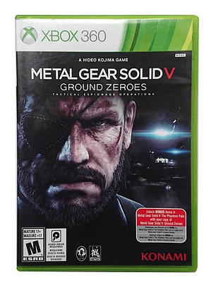 Metal Gear Ground Zeroes Xbox 360