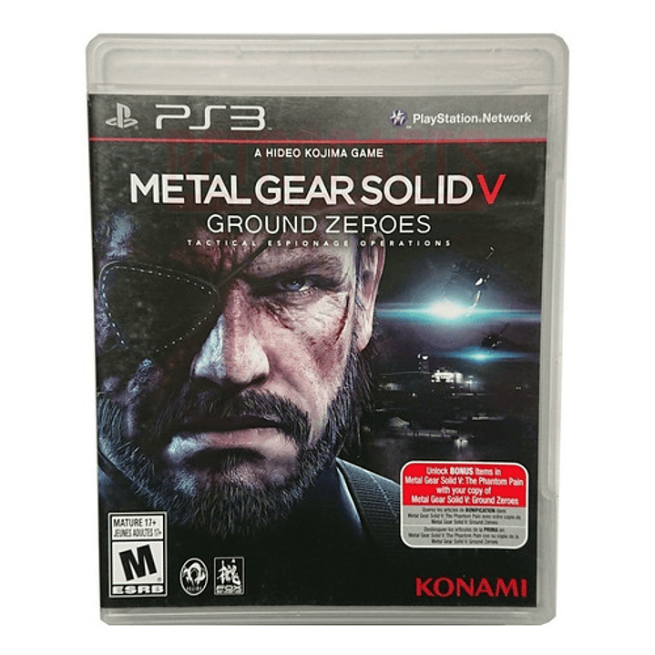 Meta Gear Solid V Ground Zeroes Playstation Ps3 1