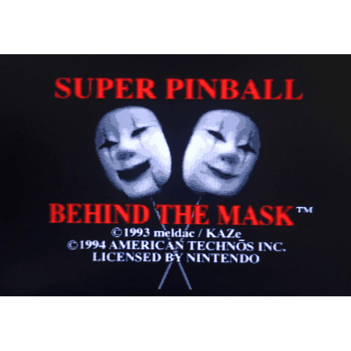 Super Pinball Behind The Mask Snes 3