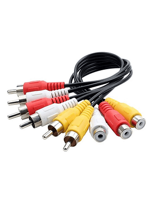 Cable Adaptador Rca 3 Hembra A 6 Macho