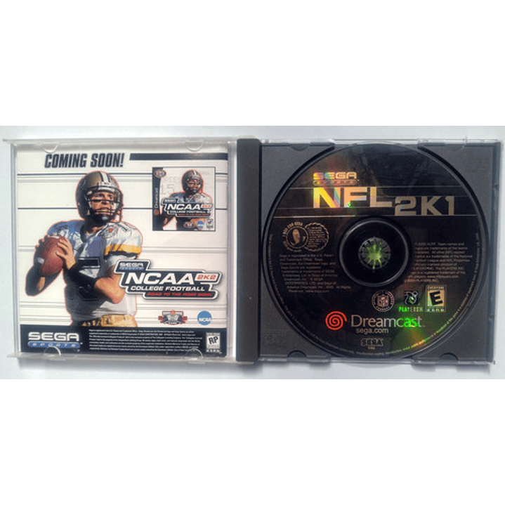 Sega Nfl 2k1 Dreamcast 3