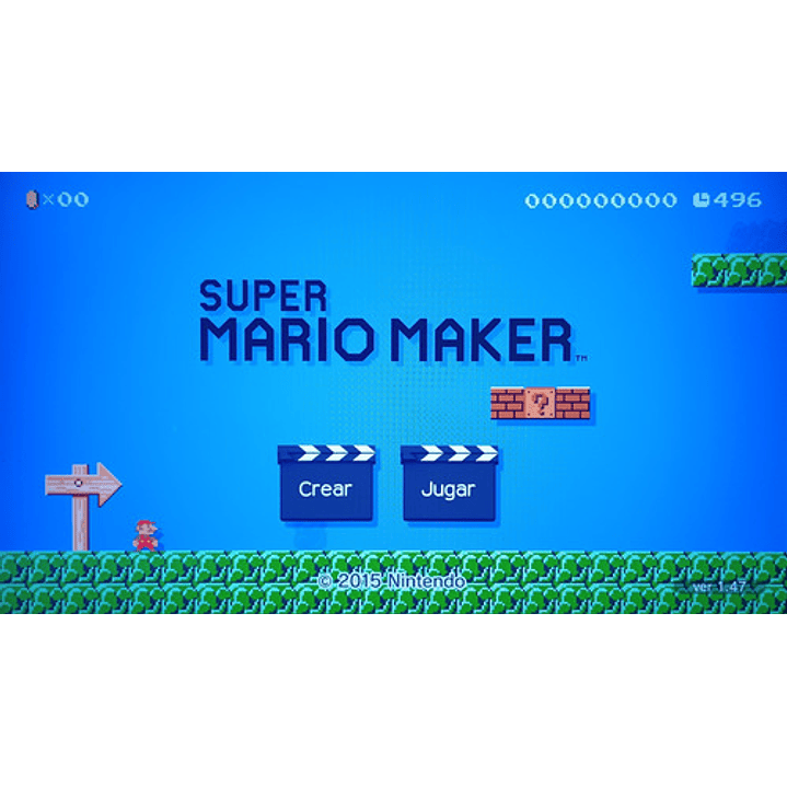 Mario  Super Mario Maker Nintendo Wii U Físico 4
