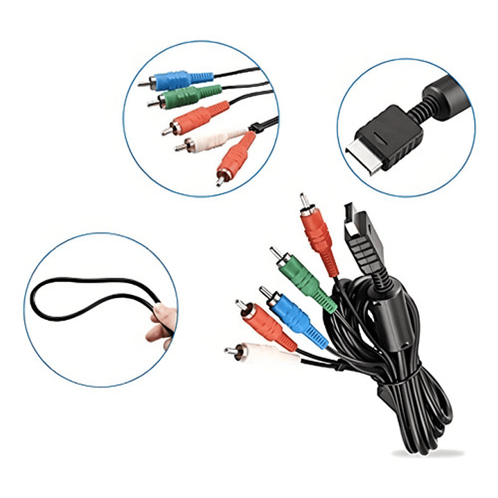 Cable Video Componente Ps2 Y Ps3 4