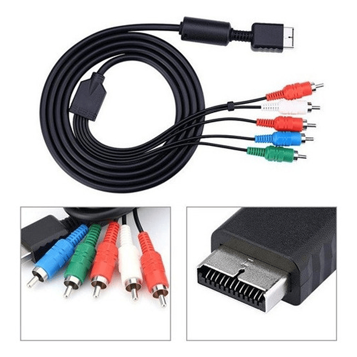 Cable Video Componente Ps2 Y Ps3 1