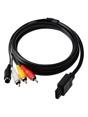 Cable Video Rca Svideo Compatible Snes, N64, Gamecube