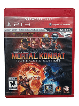 Mortal Kombat Complete Edition Playstation Ps3