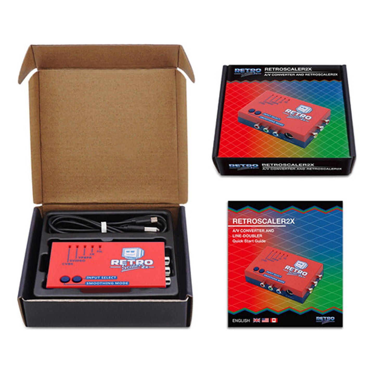 Retroscaler 2x, Av, Componente Y Svideo A Hdmi 2