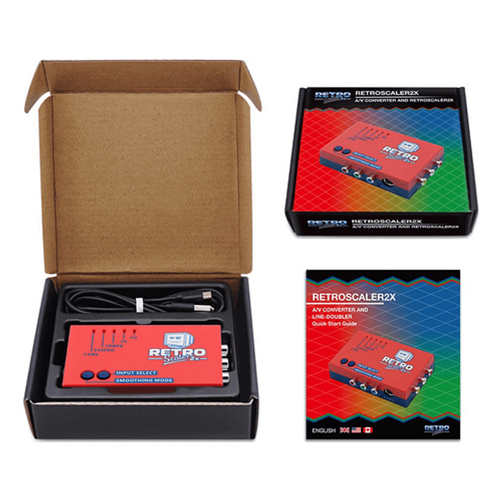 Retroscaler 2x, Av, Componente Y Svideo A Hdmi 2