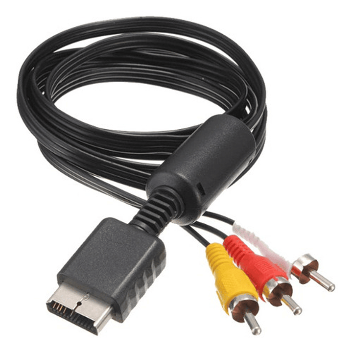 Cable Video Rca Compatible Ps1, Ps2, Ps3