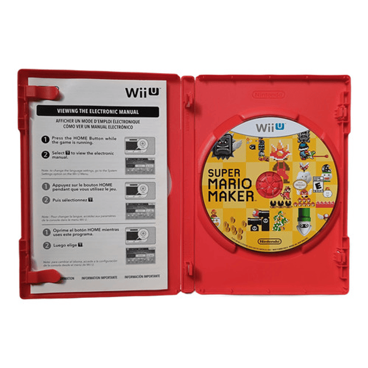 Mario  Super Mario Maker Nintendo Wii U Físico 3