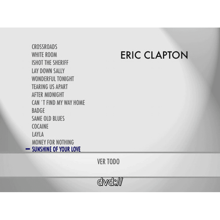 Eric Clapton - After Midnight Live Dvd 4