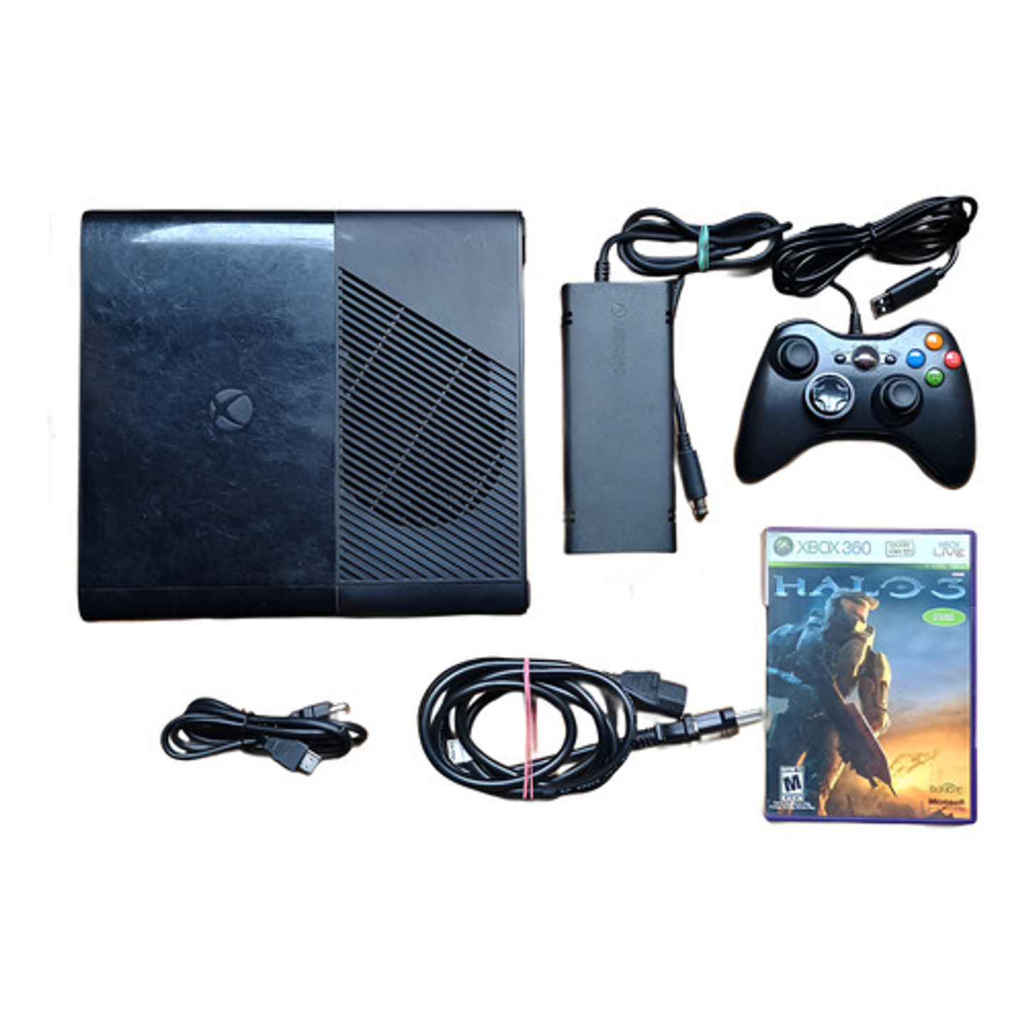 Microsoft Xbox 360 E Consola + Halo 3 1