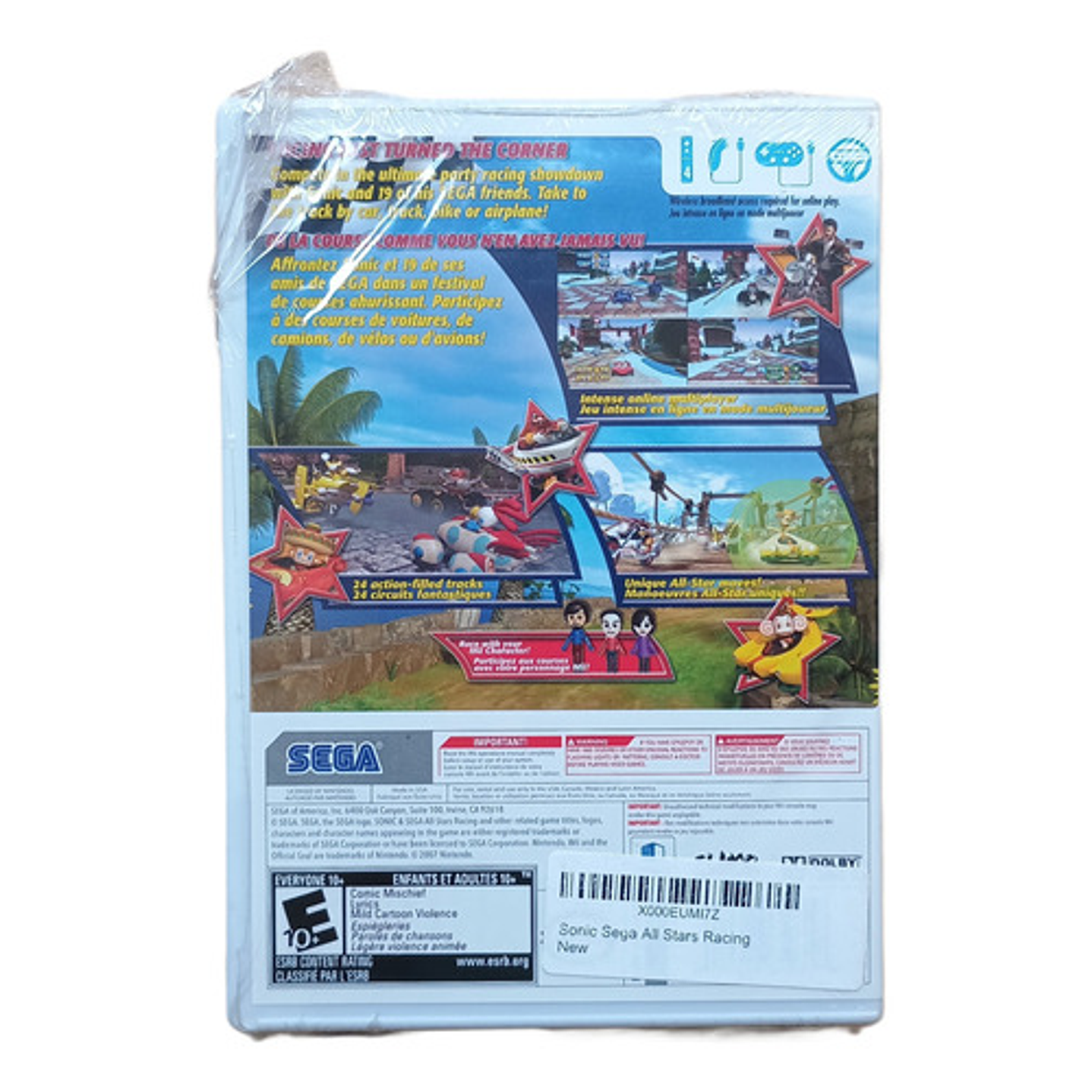 Sonic All Stars Racing Sellado Wii 2