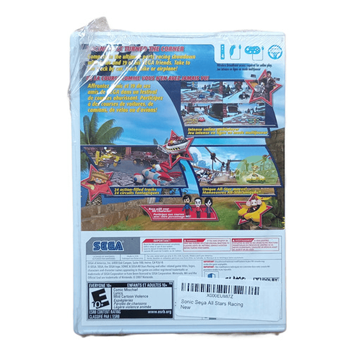 Sonic All Stars Racing Sellado Wii 2