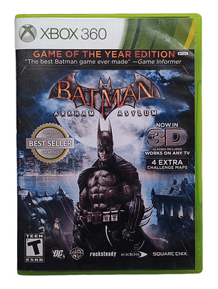Batman Arkham Asylum Game Of The Year Xbox 360