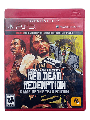 Red Dead Redemption Game Of The Year Ps3