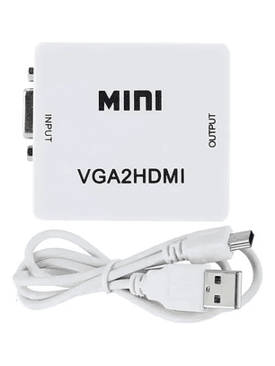 Adaptador Mini Convertidor Vga A Hdmi Genérica 720p
