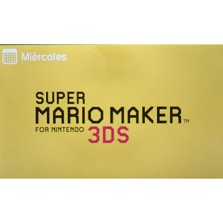Super Mario Maker 2ds 3ds 4