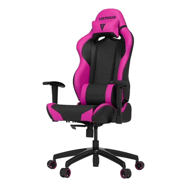 Silla De Escritorio Vertagear Sl2000 Vg-sl2000 Gamer Ergonómica Negra Y Rosa Con Tapizado De Cuero Sintético Negro/rosa 1