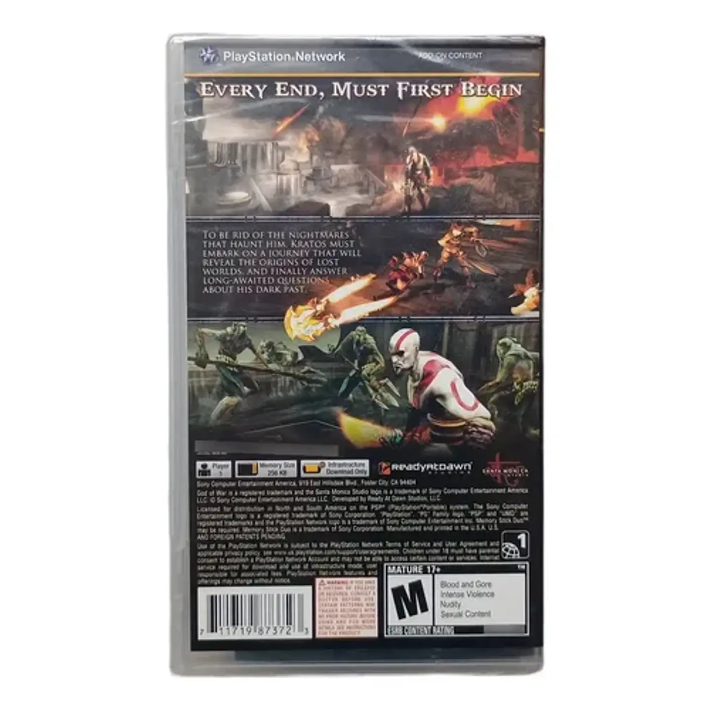 God Of War Ghosts Of Sparta Psp Sellado 2