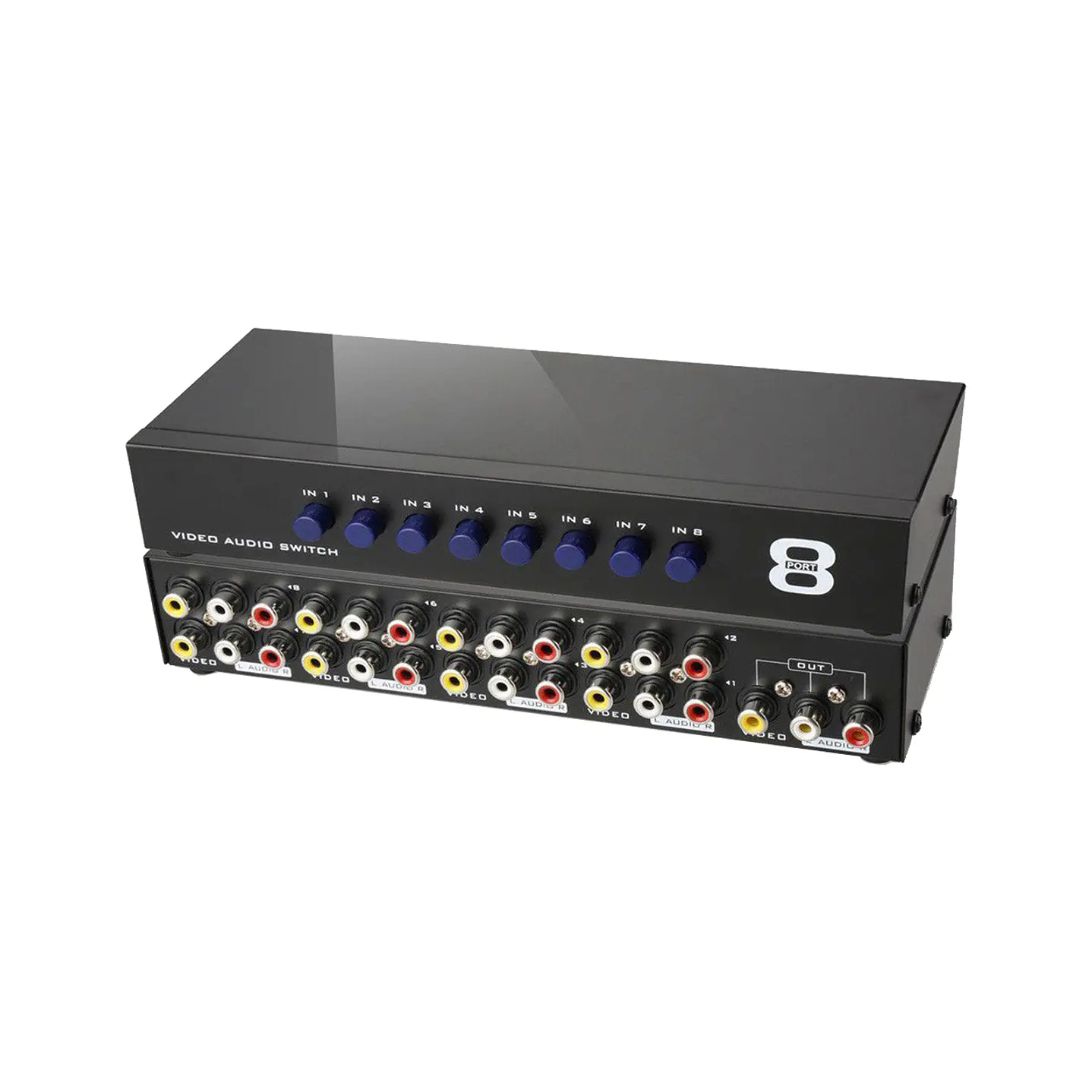 Switch Splitter Rca 8 Entradas 1 Salida 1