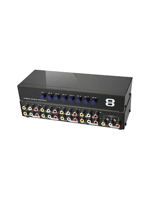 Switch Splitter Rca 8 Entradas 1 Salida