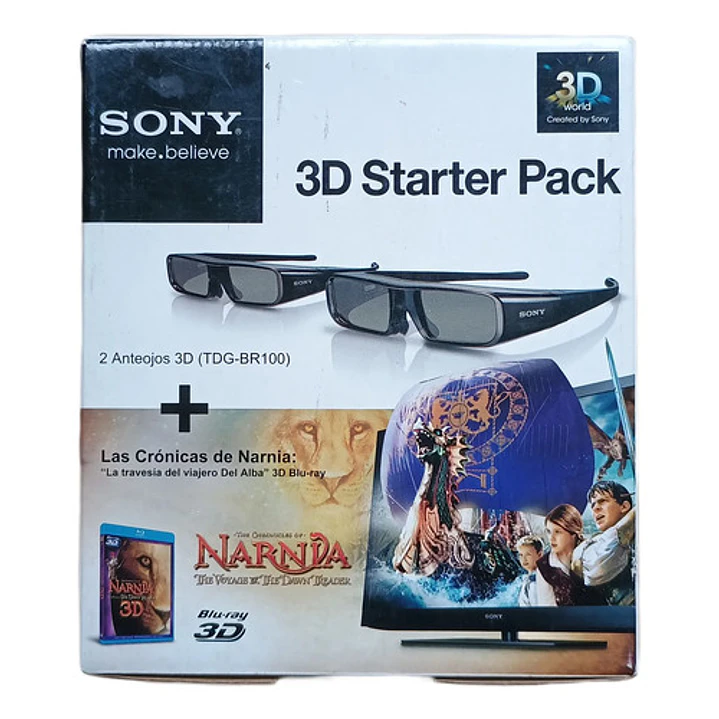 Sony 3d Glasses Bundle Starter Kit /narnia Blu-ray 1