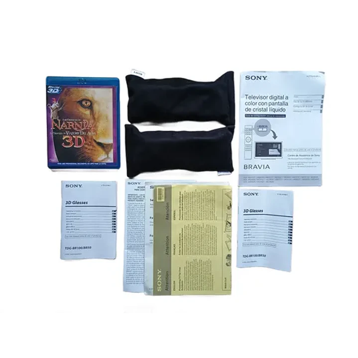 Sony 3d Glasses Bundle Starter Kit /narnia Blu-ray 2