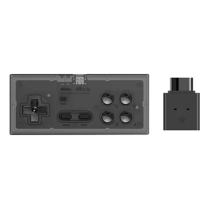 Receptor Inalámbrico Gamepad N30 2.4g Nes Smoke Transpar Color Transparente Negro Transparent Black 1